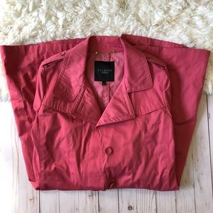 Talbots Pink Trench Coat with Pockets!